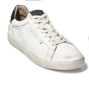 - AllSaints🔴Sheer white leather sneakers women 40 US SIZE 10